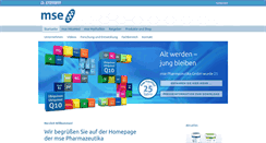 Desktop Screenshot of mse-pharma.de