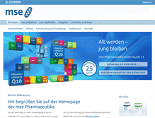 Tablet Screenshot of mse-pharma.de